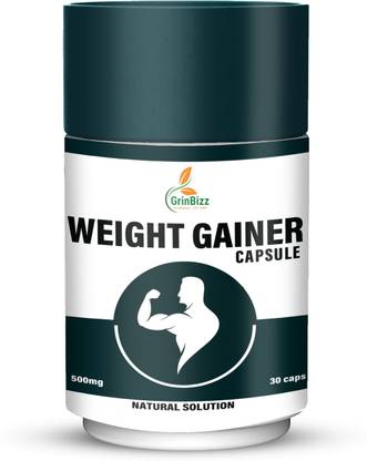 grinbizz Weight Gainer Capsule For Healthy Weight Gain/Body Growth/Stamina Booster