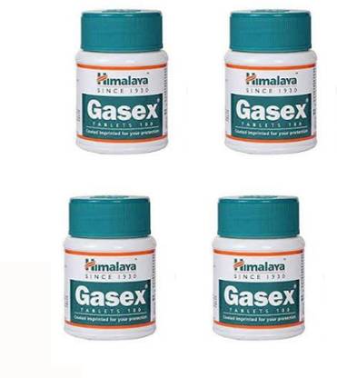 HIMALAYA Gasex 100 Tablets each (pack of 4)