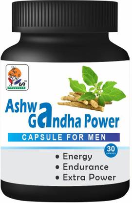 69 Products Ashwagandha Power Capsule For Men, Build Strength - 30 Tablet men
