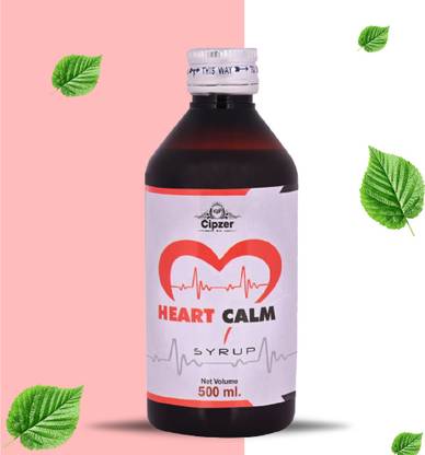 CIPZER Heart Calm Syrup-Manage cholesterol levels,Improves overall heart health(500 ML)