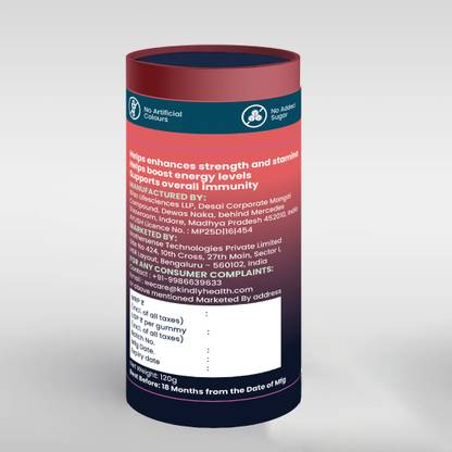 Kindly Health Kindly Shilajit Gummies | Packed with the benefits of Vitamins