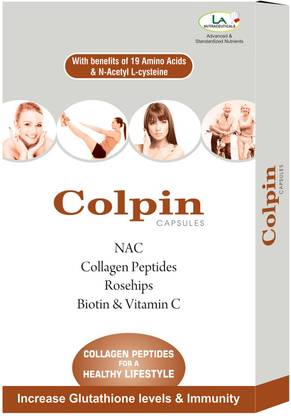 la nutraceuticals Colpin Capsules Collagen for Brighter & Youthful Skin | Collagen Supplement