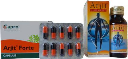CAPRO ARJIT FORTE-100 CAPSULE AND LINIMENT-60 ML (2 Items in a Pack)