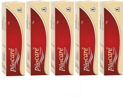 Dharmani's International Piles Care Ointment 10 Gm| Relief From Pain, Bleeding & Constipation (Pack of 5)
