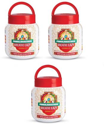 PANKAJAKASTHURI Breathe Eazy GRANULES 400gm each ( Pack of 3 )