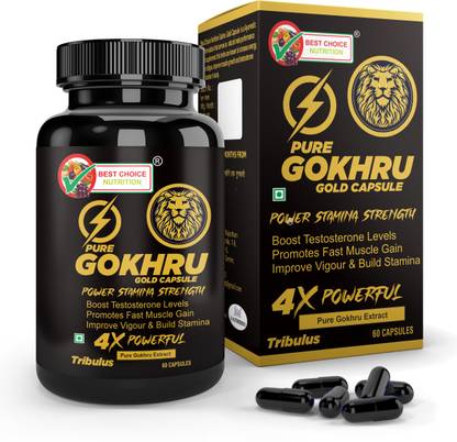 BEST CHOICE NUTRITION GOKHRU (Tribulus Terrestris ) for Performance, High Strength & Boost Muscle Mass
