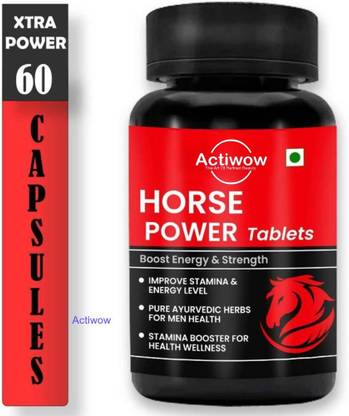 ACTIWOW Horse Power 60 Capsules Ayurveda Force Pills