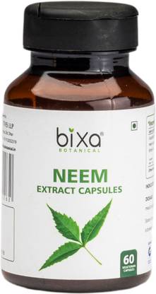bixa botanical Neem Leaf Extract 60 Veg Capsules (450mg) 3% Bitters