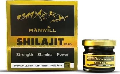 MANWILL 100% Pure and Lab Tested Shilajit Resin