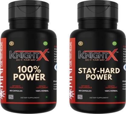KnightX Combo Pack Of 100% Power & Stay-hard Long Time Sexual capsule for men