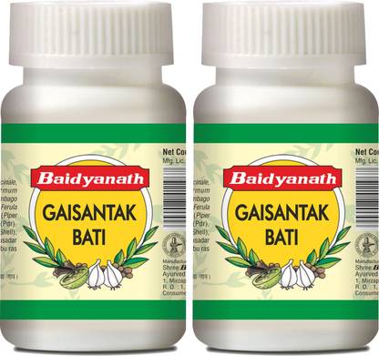 Baidyanath Gaisantak Bati, Reduces and neutralizes acid levels | Provide quick relief from common digestive problems like gas, hyperacidity, flatulence and bloating |