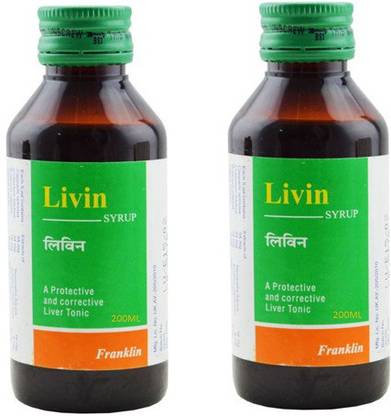 Franklin AYURVEDIC LIVER TONIC LIVIN SYRUP (2*200ML)