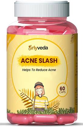 Girlyveda Anti Acne Ayurvedic Medicine| Erase Dark Spots, Scars, rashes & Pimples