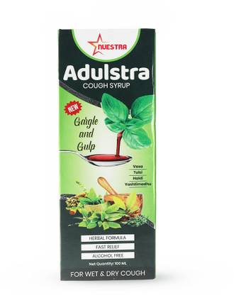 adulstra Gargle and Gulp Cough Syrup for dry and wet Cough