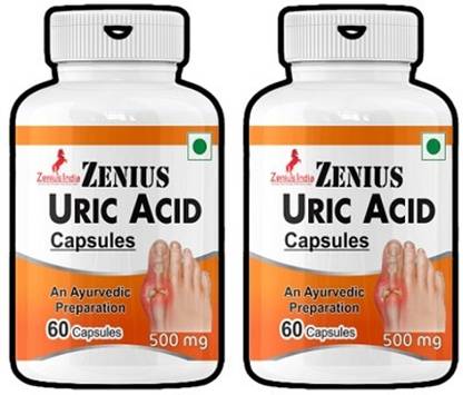 Zenius Uric Acid Capsule for Supports uric acid elimination.