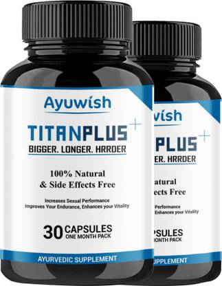 AYUWISH titan plus for men capsule stronger and harder stamina booster