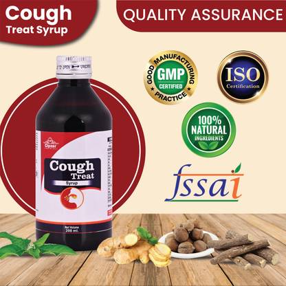 CIPZER Cough Treat Syrup|Gives prompt symptomatic relief in dry and cough-200 ml