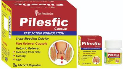 CARE FORMULATION Pilesfic Capsule / Fast Acting Formulation/ Piles Reliever Cap