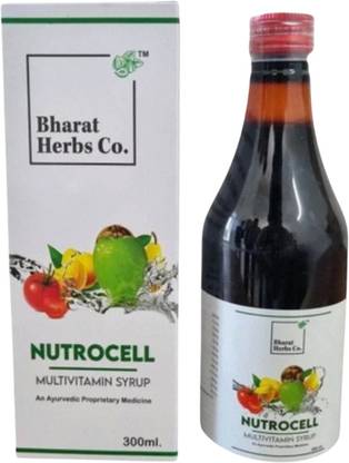 Bharat Herbs Co. Nutrocell Syrup 300ml | Supports Physical & Mental Development for All Ages