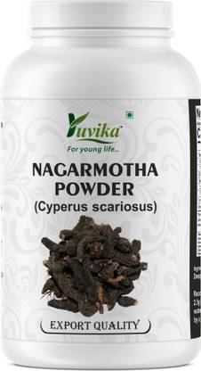 yuvika Nagarmotha Powder - Cyperus Rotundus Rhizome - Nut Sedge Root