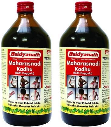 Baidyanath Maharasnadi Kadha with Guggulu, Natural, 450 ml, Pack Of 2