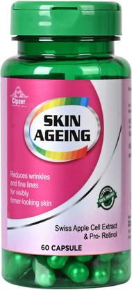 CIPZER Skin Ageing 60 Capsule | Helps to reduce Wrinkles, fine lines and Skin ageing