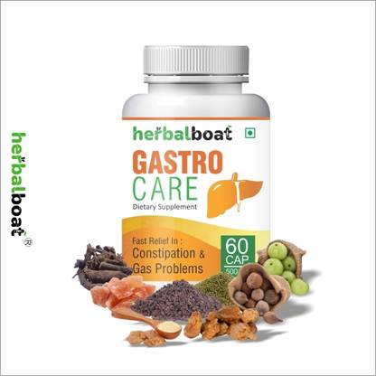 herbalboat Gastro Care, 60N, Constipation/Gas related problems, Piles/Babasir, Fast Result