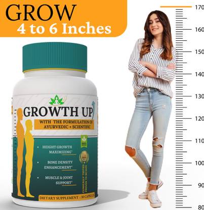 DIVYA SHAKTI AYURVEDA Growth UP - Boost Your Height With Height Increase Supplement | Look Taller 100% Whey Protein