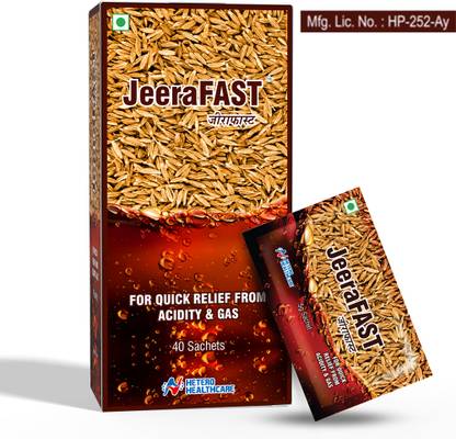 Jeerafast Instant Relief from Acidity and Gas with Active Jeera - Pack of 1