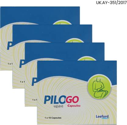 Leeford Pilogo Ayurvedic Capsules | Helps with Piles Pain, Inflammation & Constipation