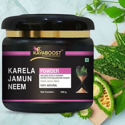 KAYABOOST Neem Karela Jamun Powder (200g) | Blood Sugar Management