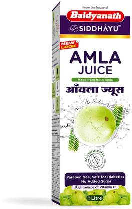 Baidyanath Amla Juice|For Hair Growth, Skin & Vitamin C - 1 Ltr