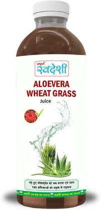 SAMPURAN SWADESHI Aloevera Wheatgrass- Support Cholesterol & RBC Booster