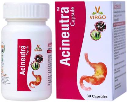 Virgo Acineutra Capsules: Normalizes Hyperacidity and Improves Digestion (60 Capsules)