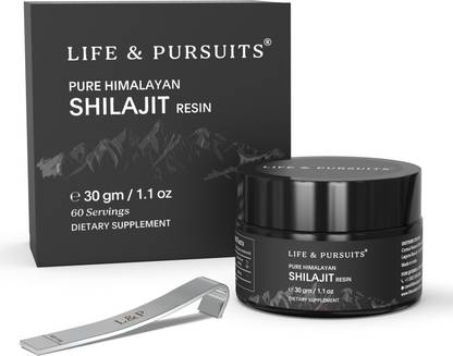 Life & Pursuits 100% Pure Himalayan Shilajit Resin |85+ Trace Minerals, Rich in Fulvic Acid 30gm