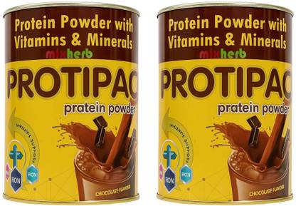 Mixherb PROTIPAC PROTEIN POWDER WITH VITAMINS & MINERALS PACK OF 2
