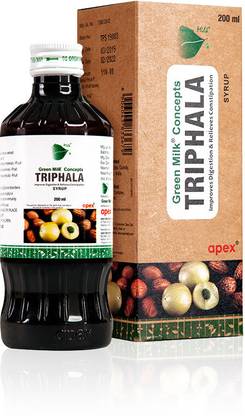 Green Milk Triphala Syrup | 100% Ayurvedic Triphala Syrup | 200 ml