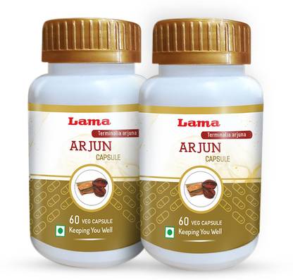 Lama Arjun Capsule | With Terminalia arjuna Extracts - 60 Vegetarian Capsules