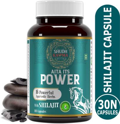 Shudh Kaama Himalayan Shilajit with 16 Powerful Ayurvedic Herbs for Men | Power and Stamina