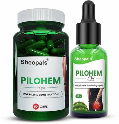 Sheopals Pilohem Piles Combo For Managing Piles Itching And Constipation