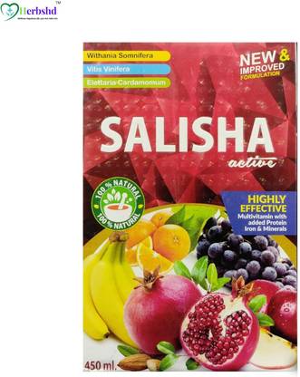 HERBSHD Salisha Active Health Tonic 450 ml | For Multivitamin, Protine, Iron & Minerals
