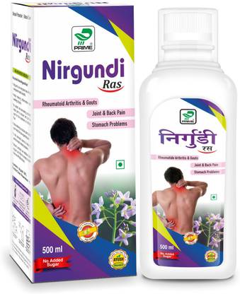 Prime Nirgundi Ras - Pure Herbal Juice for Joint & Muscle Pain Relief