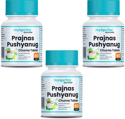 myupchar ayurveda Prajnas Pushyanug Churna Tablets for Female Health, Irregular Periods, PCOS,PCOD