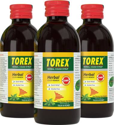 TOREX Herbal cough remedy Syrup Set of 3