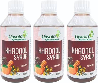 UJWALA AYURVEDASHRAM Khadnol Syrup, For Kidney & Gall Bladder Stone , Improves Kidney function