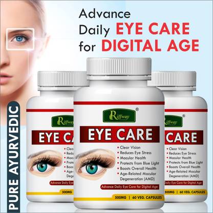 Riffway Eye care Vitamin Pills For Reduces Vision Problem Improves Eye Health
