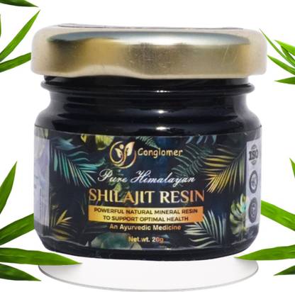 conglomer Pure Shilajit Resin | 100% Authentic Himalayan Shilajit for Energy and Wellness