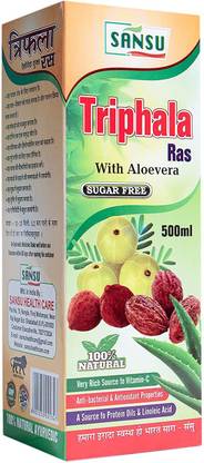 Sansu Trifala Ras With Aloevera SUGAR FREE - Natural & Pure (500ml.)