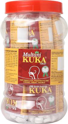 Multani Kuka Tablet Jar Pack| Relief From Tonsils & Swollen Issues - 1000 Tablet