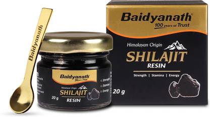 Baidyanath Himalayan Shilajit Resin 20g | Rich in Fulvic Acid|For Strength, Power & Stamina
